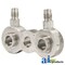 A & I Products Extension, Manifold 1/2";  Pad Mount, (2) 1/4" Male Ports 3.5" x3.5" x1" A-A6ADP - alternate 4